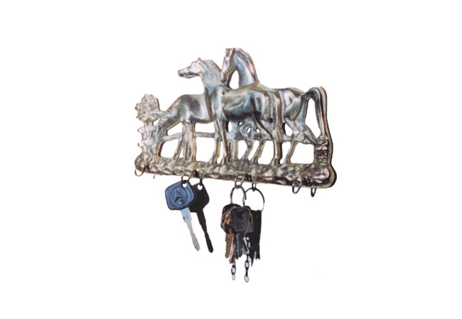 Cavalinho Porta Chave 3 em Bronze