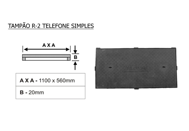 Tampão R-2 Telefone Simples
